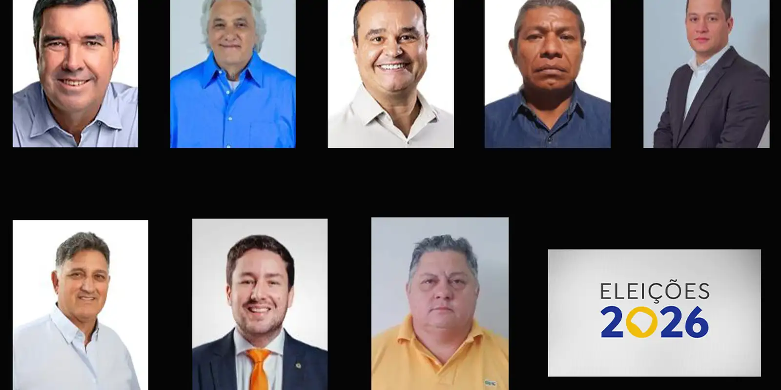 Oito nomes disputam o governo de Mato Grosso do Sul nas eleições de 2026