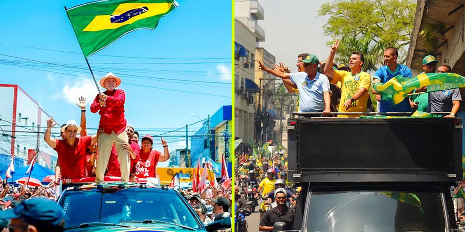 Lula faz comício em Natal e Flávio Bolsonaro realiza moto-carreata no Rio